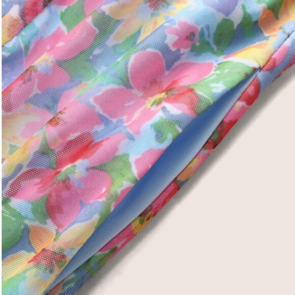 BloomChic Everywhere Dress - Colored Floral Belted Dress XL us 14 - Picture 9 of 9